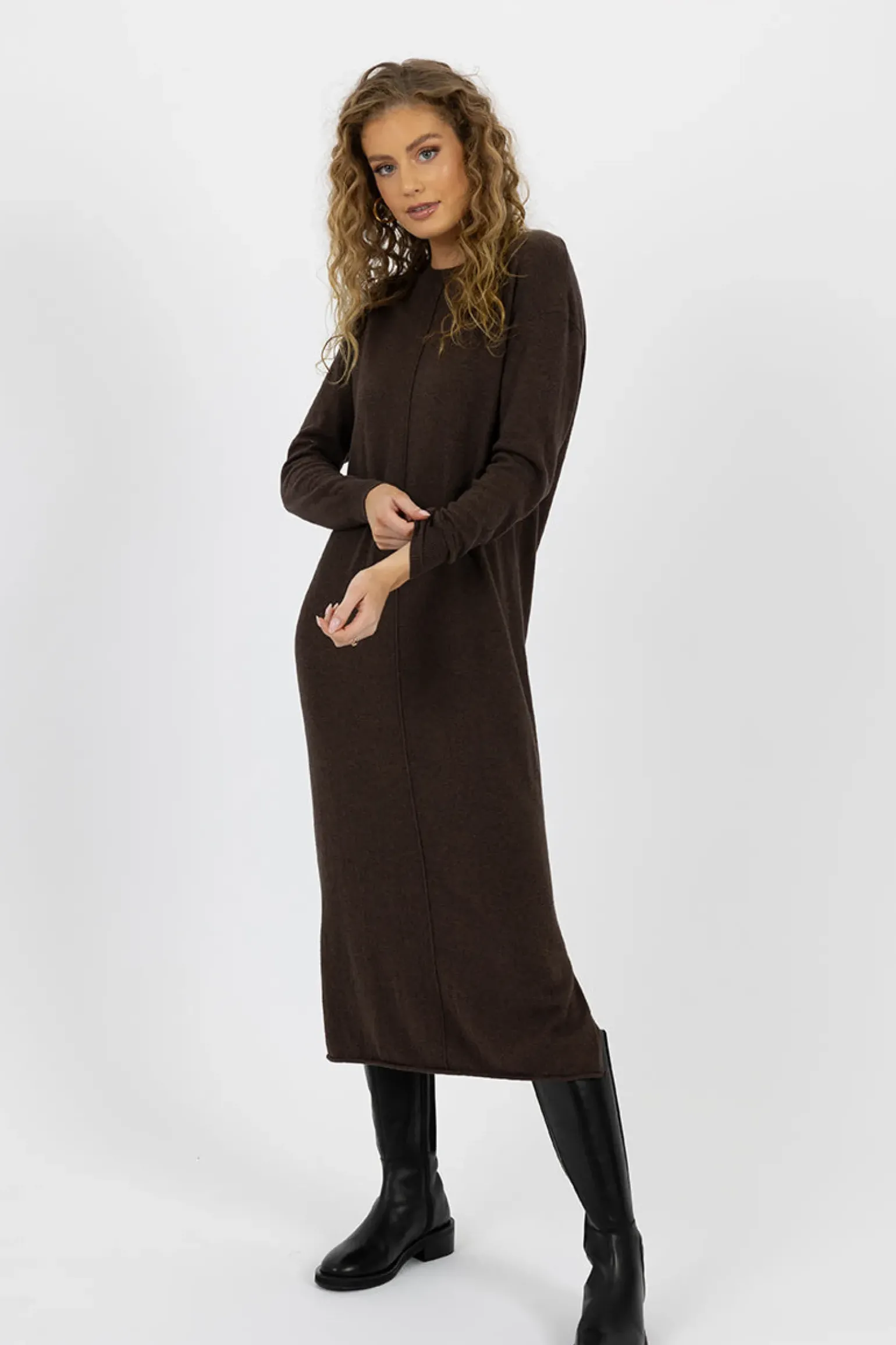 Humidity Elena Dress - Espresso