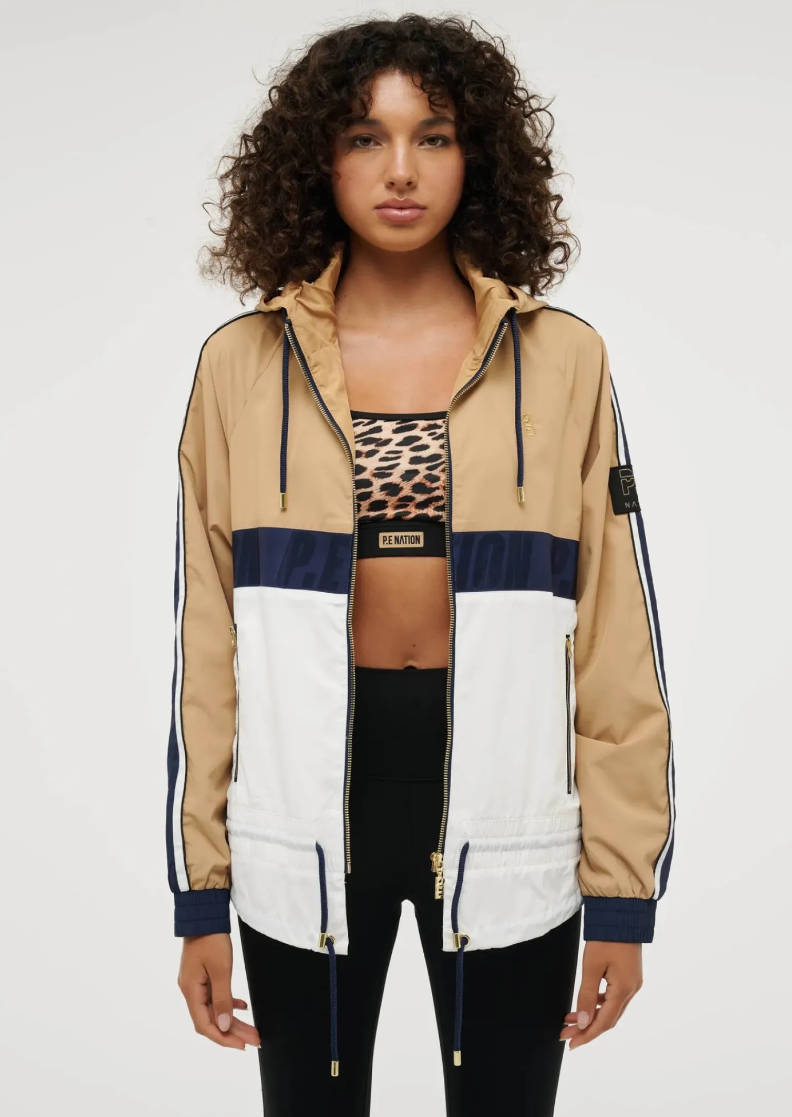 P.E Nation Cropped Man Down Jacket - Optic White