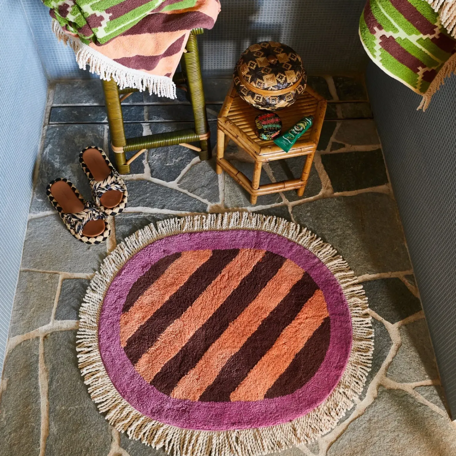 Sage & Clare Jarita Bath Mat - Desert