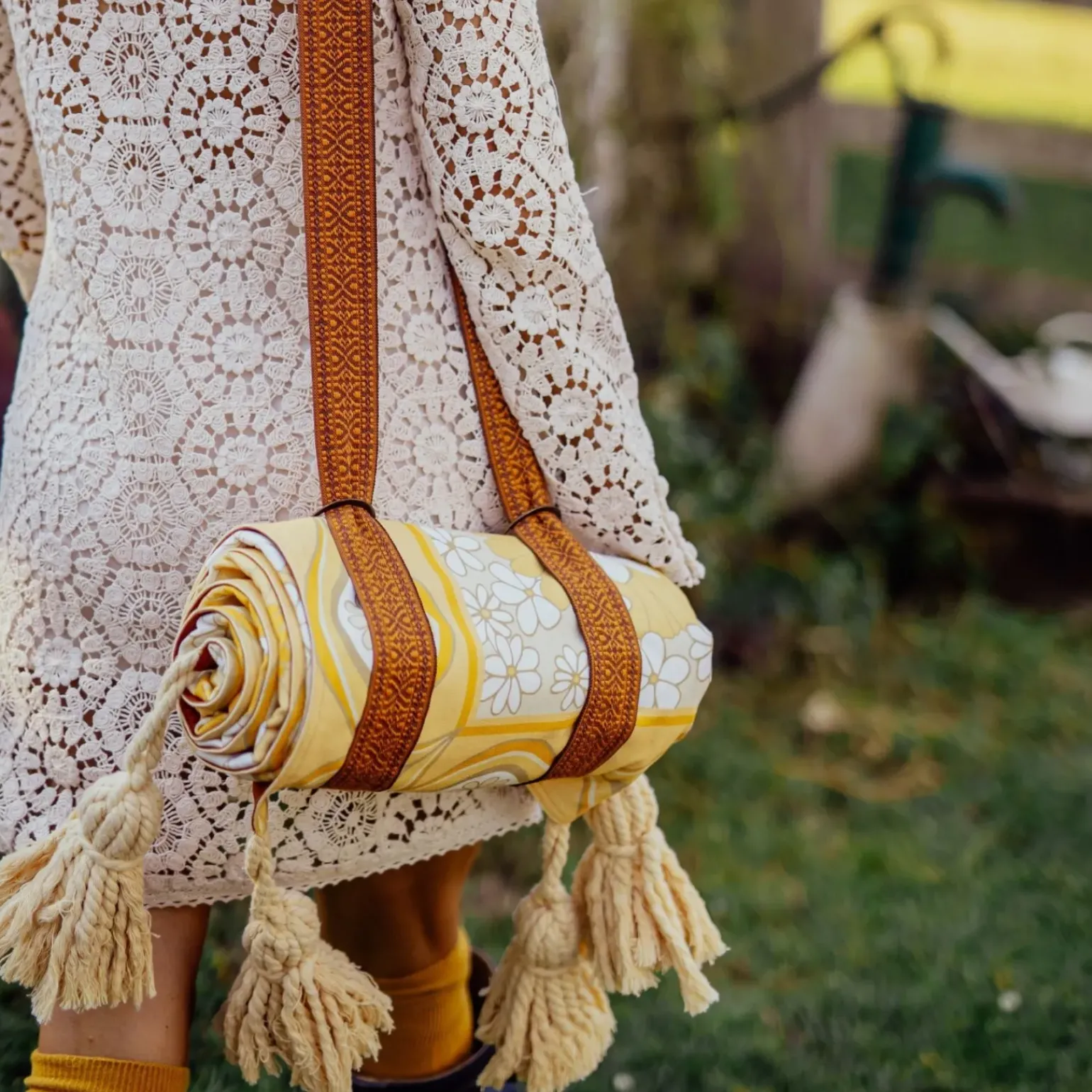 Wandering Folk Picnic Rug - Lola Honey